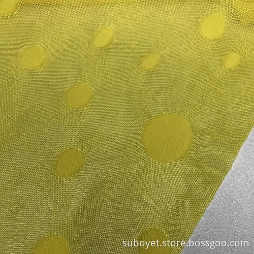 Jacquard stickningstyg (gul)